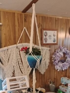 Handmade 36" From Top To Bottom Macrame Large Plant Holder